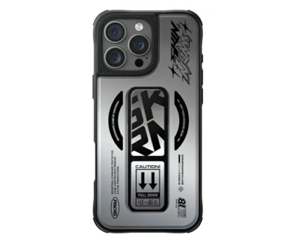 Etui do telefonów SKINARMA Kira Kobai do iPhone 16 Pro 6.3" Magnetic Grip chrome